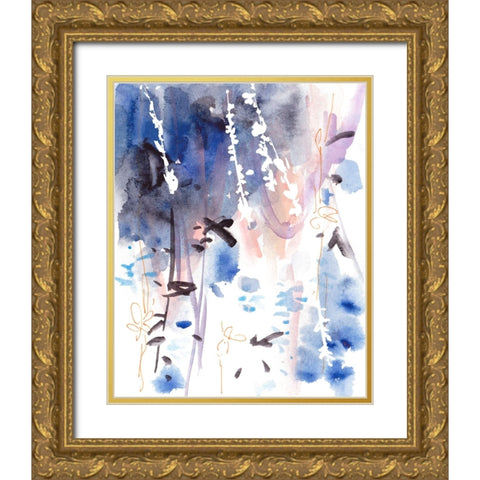 Late Night Breeze IV Gold Ornate Wood Framed Art Print with Double Matting by Wang, Melissa
