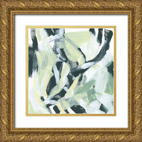 Jungle Rhythm III Gold Ornate Wood Framed Art Print with Double Matting by Vess, June Erica