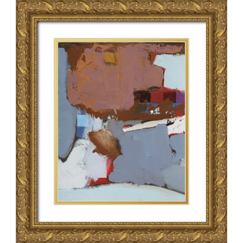 Colorful Expressionism II Gold Ornate Wood Framed Art Print with Double Matting by Ferrell, Erin McGee