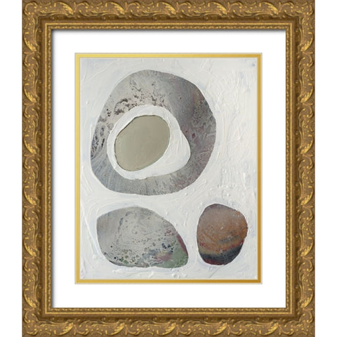 Orbs I Gold Ornate Wood Framed Art Print with Double Matting by Ferrell, Erin McGee