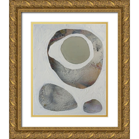 Orbs II Gold Ornate Wood Framed Art Print with Double Matting by Ferrell, Erin McGee