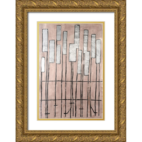 Clavichord II Gold Ornate Wood Framed Art Print with Double Matting by Willett, Michael