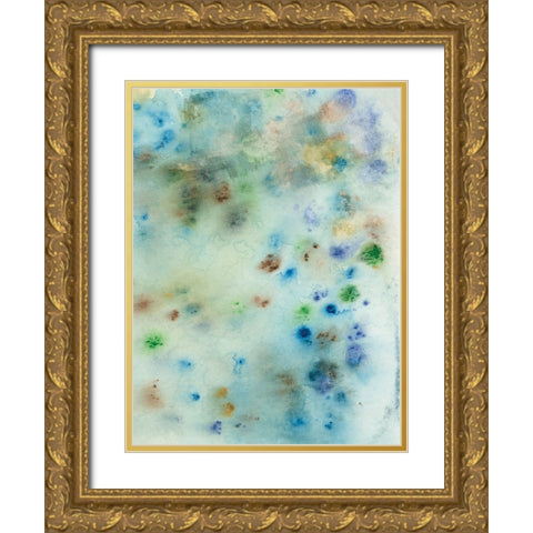Hawaiian Rain IV Gold Ornate Wood Framed Art Print with Double Matting by Fuchs, Jodi