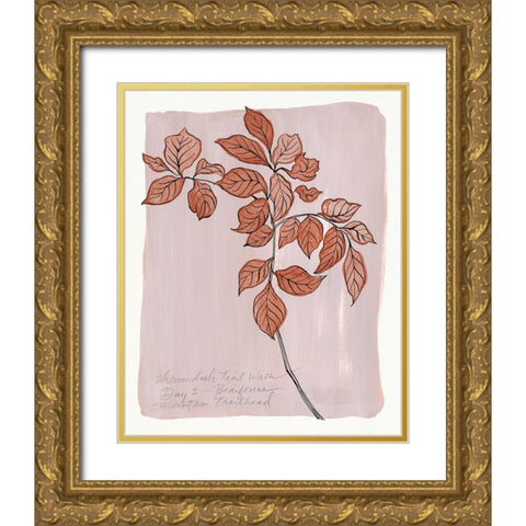 Trail Walk Journal I Gold Ornate Wood Framed Art Print with Double Matting by Marr, Laura