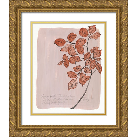 Trail Walk Journal II Gold Ornate Wood Framed Art Print with Double Matting by Marr, Laura