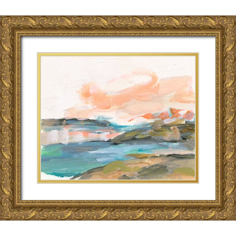 Dawn Breaking I Gold Ornate Wood Framed Art Print with Double Matting by Wang, Melissa