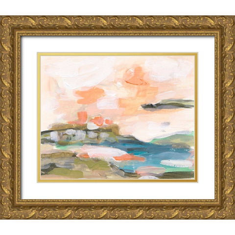 Dawn Breaking II Gold Ornate Wood Framed Art Print with Double Matting by Wang, Melissa