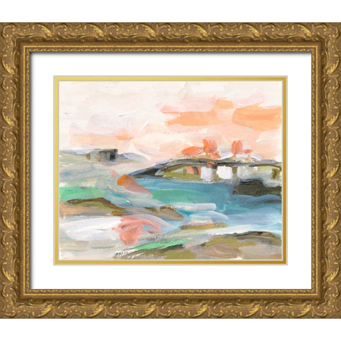 Dawn Breaking III Gold Ornate Wood Framed Art Print with Double Matting by Wang, Melissa