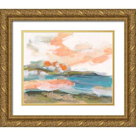 Dawn Breaking IV Gold Ornate Wood Framed Art Print with Double Matting by Wang, Melissa