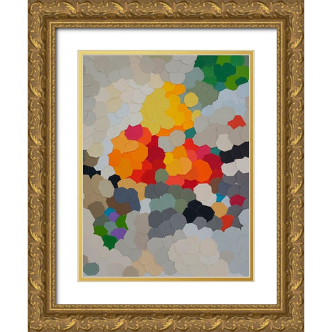 Fruit in Bowl IV Gold Ornate Wood Framed Art Print with Double Matting by Good, Coco
