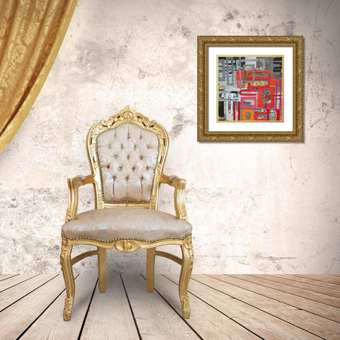 Christmas in the Sierras II Gold Ornate Wood Framed Art Print with Double Matting by Good, Coco