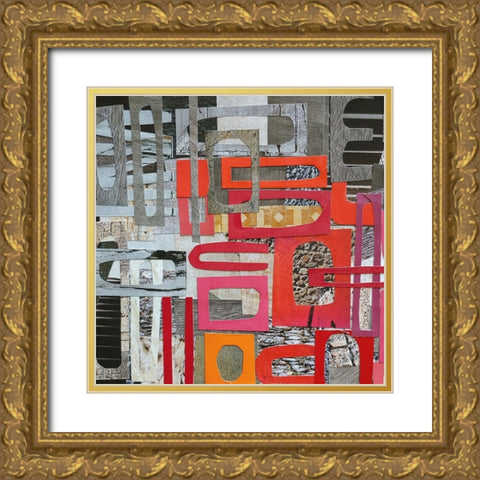 Christmas in the Sierras II Gold Ornate Wood Framed Art Print with Double Matting by Good, Coco