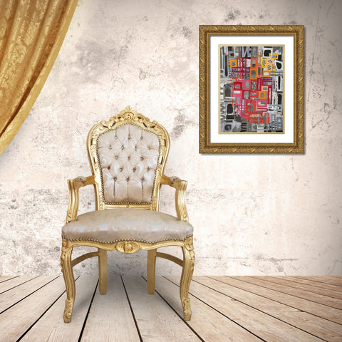 Christmas in the Sierras III Gold Ornate Wood Framed Art Print with Double Matting by Good, Coco