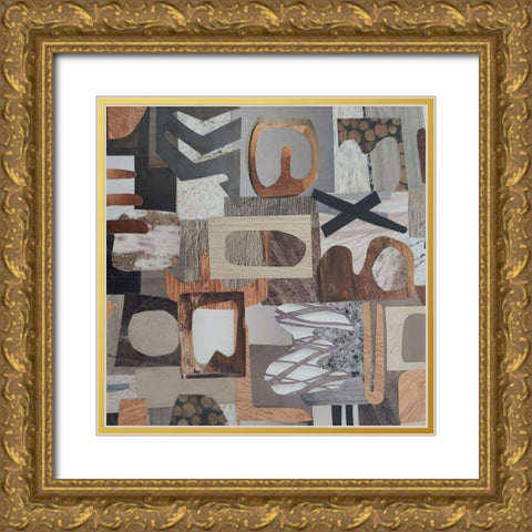 Safari Camp Serengeti II Gold Ornate Wood Framed Art Print with Double Matting by Good, Coco