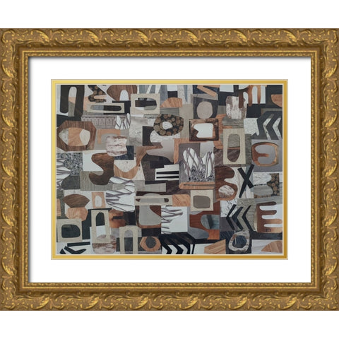 Safari Camp Serengeti III Gold Ornate Wood Framed Art Print with Double Matting by Good, Coco