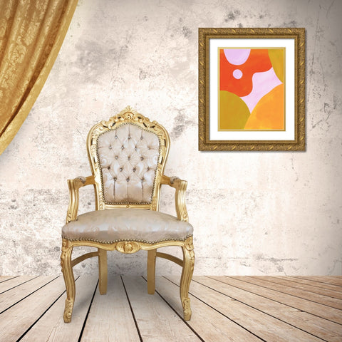 Tilting Planet I Gold Ornate Wood Framed Art Print with Double Matting by Sizemore, Natalie