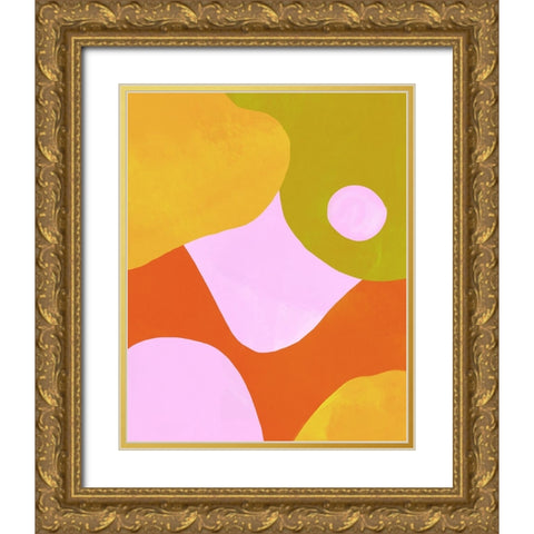 Tilting Planet II Gold Ornate Wood Framed Art Print with Double Matting by Sizemore, Natalie