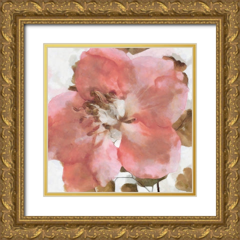 Delicateness I Gold Ornate Wood Framed Art Print with Double Matting by Saunders, Alonzo