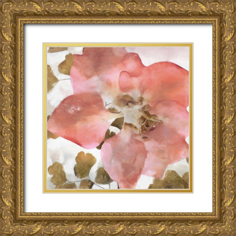 Delicateness II Gold Ornate Wood Framed Art Print with Double Matting by Saunders, Alonzo
