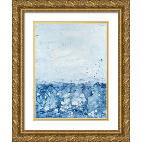 Stonewashed I Gold Ornate Wood Framed Art Print with Double Matting by Willett, Michael