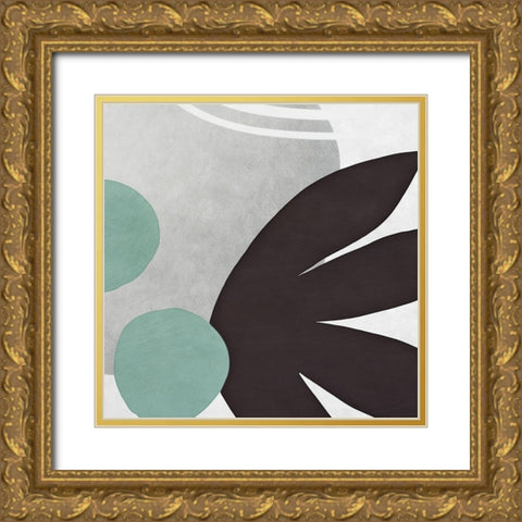 Shapes n Lines Abstract  IV Gold Ornate Wood Framed Art Print with Double Matting by Aldridge, Ashley