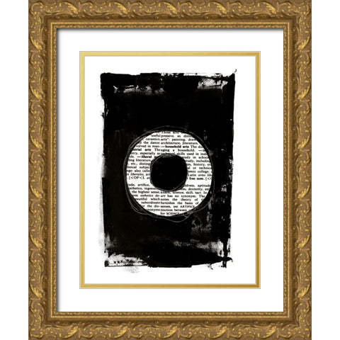 Collected Knowledge III Gold Ornate Wood Framed Art Print with Double Matting by Haase, Andrea