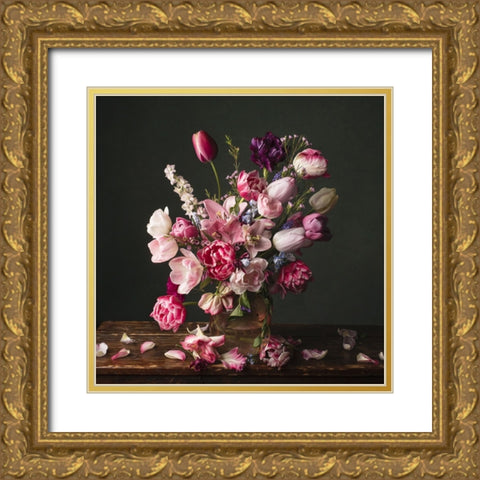 Spring Has Come  II Gold Ornate Wood Framed Art Print with Double Matting by McLean, Leah