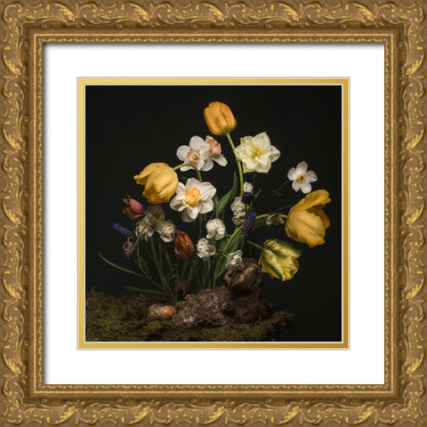 Sunny Spring Bounty  II Gold Ornate Wood Framed Art Print with Double Matting by McLean, Leah