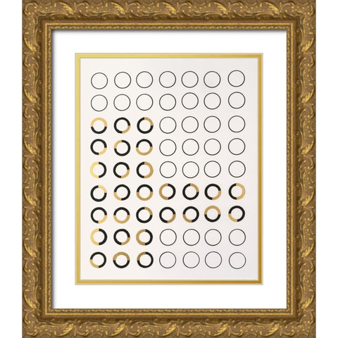 Minor Arc I Gold Ornate Wood Framed Art Print with Double Matting by Lam, Vanna