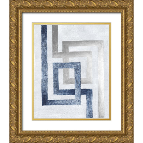Transversal II Gold Ornate Wood Framed Art Print with Double Matting by Lam, Vanna