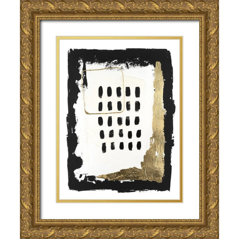 Gold Junction I Gold Ornate Wood Framed Art Print with Double Matting by Willett, Michael