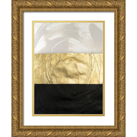 Triennial III Gold Ornate Wood Framed Art Print with Double Matting by Lam, Vanna