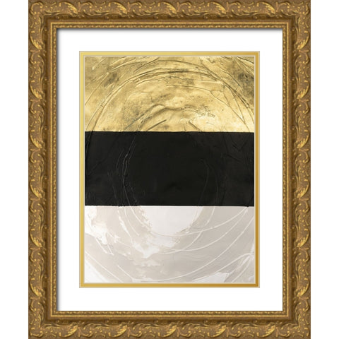 Triennial IV Gold Ornate Wood Framed Art Print with Double Matting by Lam, Vanna