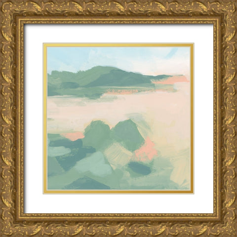 Sandbar Cameo IV Gold Ornate Wood Framed Art Print with Double Matting by Vess, June Erica