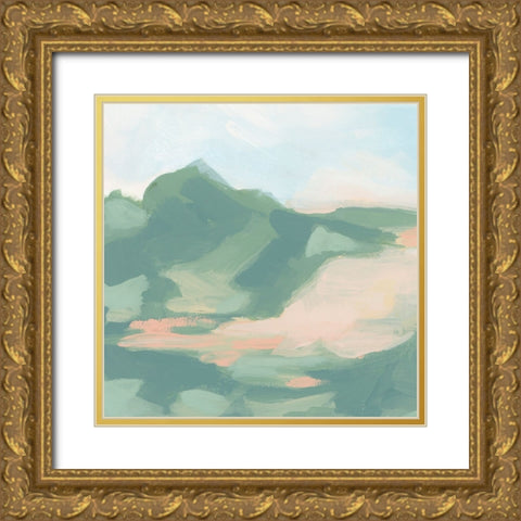 Sandbar Cameo V Gold Ornate Wood Framed Art Print with Double Matting by Vess, June Erica