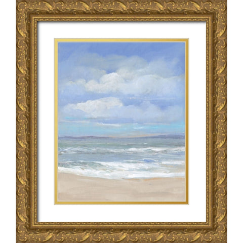 High Tide Beach I Gold Ornate Wood Framed Art Print with Double Matting by OToole, Tim