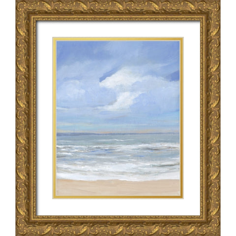 High Tide Beach II Gold Ornate Wood Framed Art Print with Double Matting by OToole, Tim
