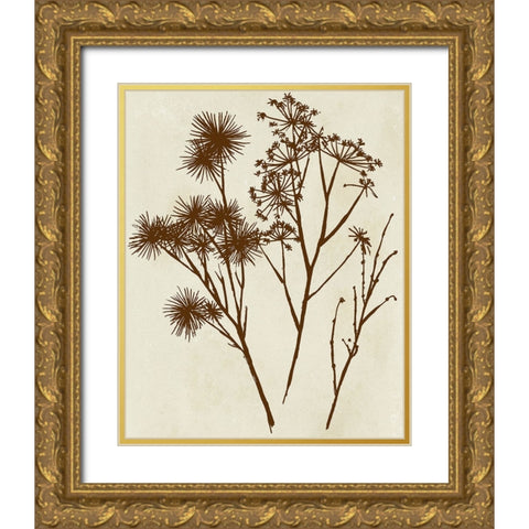 Spray Silhouettes I Gold Ornate Wood Framed Art Print with Double Matting by Vision Studio