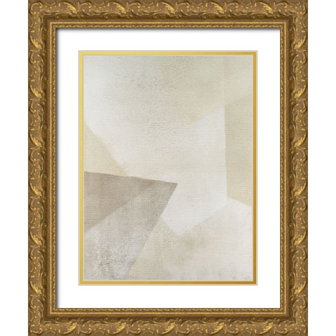 Textured Chiffon II Gold Ornate Wood Framed Art Print with Double Matting by Lam, Vanna