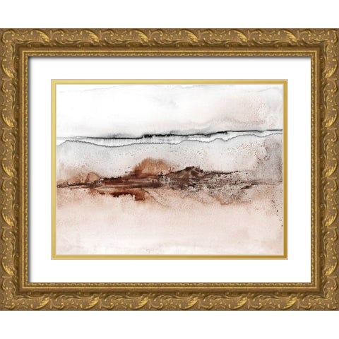Summer Sunrise Gold Ornate Wood Framed Art Print with Double Matting by Haase, Andrea