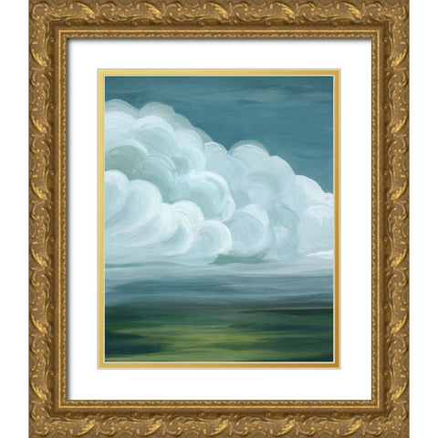 Coming Rainstorm I Gold Ornate Wood Framed Art Print with Double Matting by Popp, Grace