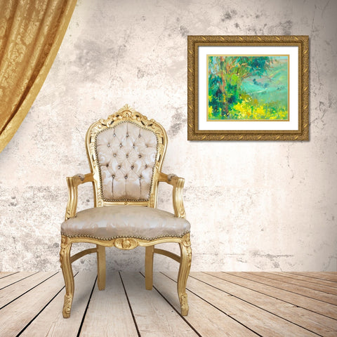 The Valley Gold Ornate Wood Framed Art Print with Double Matting by Stevens, Allayn