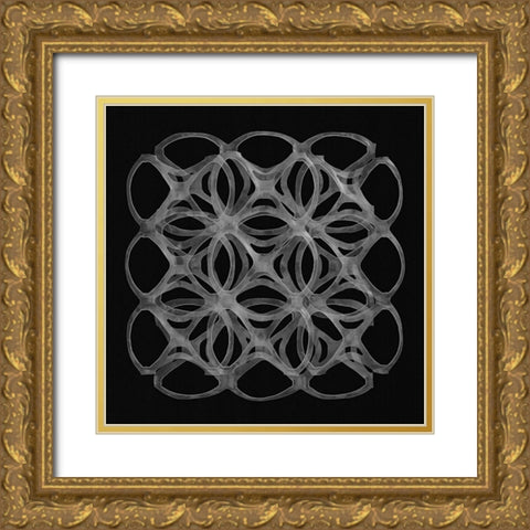 Six Pack Holders  I Gold Ornate Wood Framed Art Print with Double Matting by Rosenthal, Berry