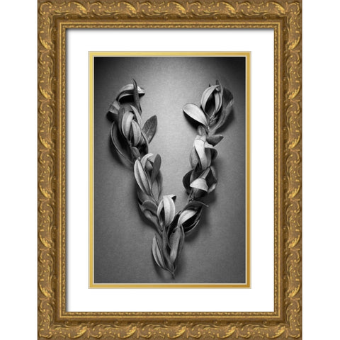 Victory Gold Ornate Wood Framed Art Print with Double Matting by Rosenthal, Berry