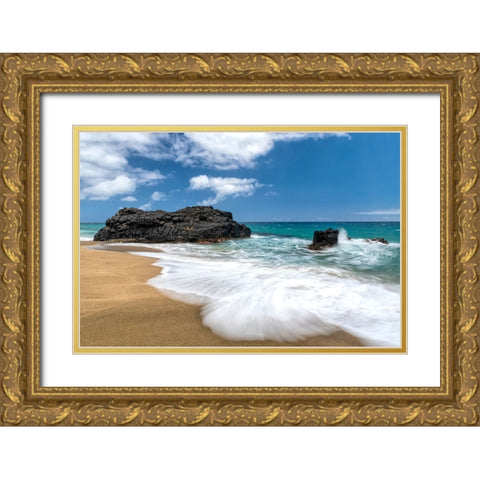 Slow Motion I Gold Ornate Wood Framed Art Print with Double Matting by Head, Danny