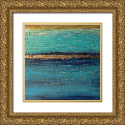 Lifes Insignia II Gold Ornate Wood Framed Art Print with Double Matting by Smith, Karen