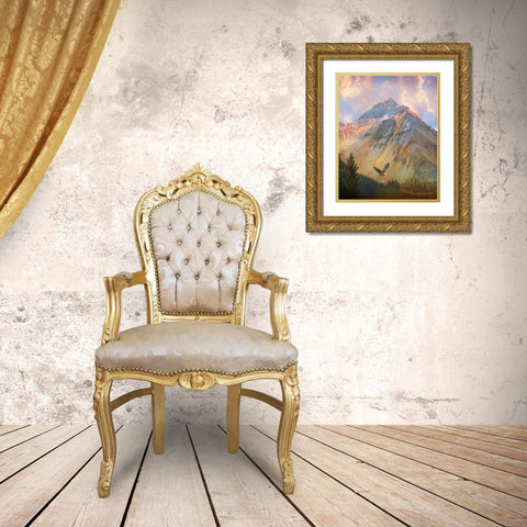 In the Southern San Juan Mountains Gold Ornate Wood Framed Art Print with Double Matting by Vest, Chris