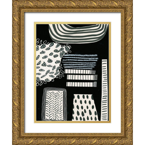 BAndW Fun III Gold Ornate Wood Framed Art Print with Double Matting by Moore, Regina
