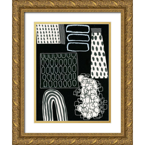 BAndW Fun VII Gold Ornate Wood Framed Art Print with Double Matting by Moore, Regina