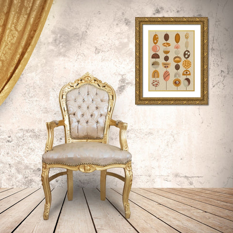 Boho Chimes  II Gold Ornate Wood Framed Art Print with Double Matting by Moore, Regina